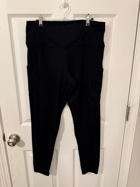 aerie Black Chill Play Idle High-Rise Active Leggings